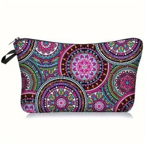 Mandala Cosmetic Bag, Travel Pouch